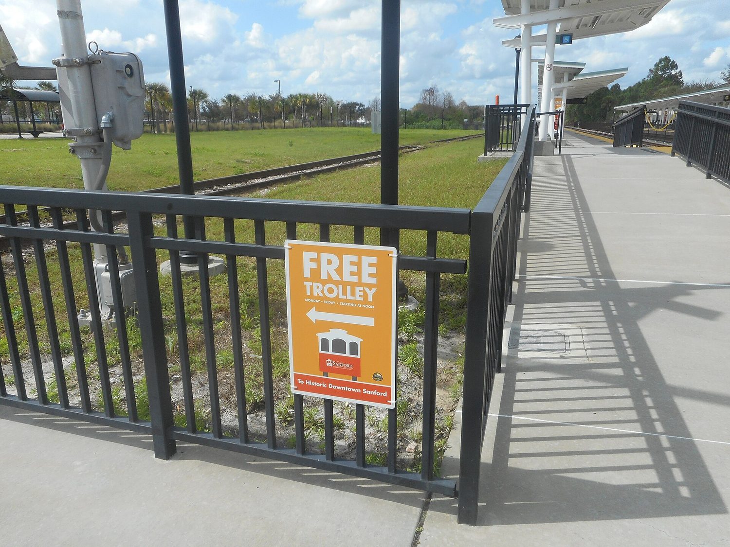 Sanford SunRail Station; Free Downtown Trolley-1